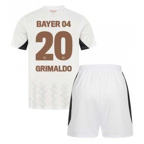 Bayer Leverkusen Alejandro Grimaldo #20 Gostujuci Dres za Dječji 2024-25 Kratak Rukavima (+ kratke hlače)